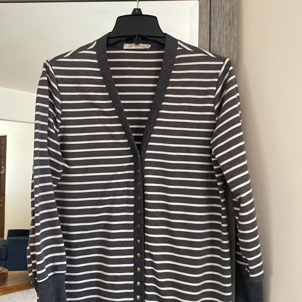 Hipster Row, L, Extra Long Full Button Front V-Ne… - image 2